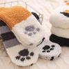 1-20Pairs Cute Cat Paw Floor Socks Coral Velvet Thickened Fleece Mid-calf Socks Warm Indoor Socks for Women Fall Winter Wear