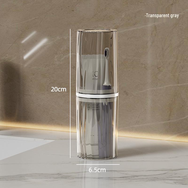 Portable Travel Toothbrush Holder and Mouthwash Cup Set