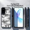 (Comes with Wrist strap)IBMRS for Honor X50i  Phone Case, Shockproof Military-Grade Protection, Matte Translucent Black Camo