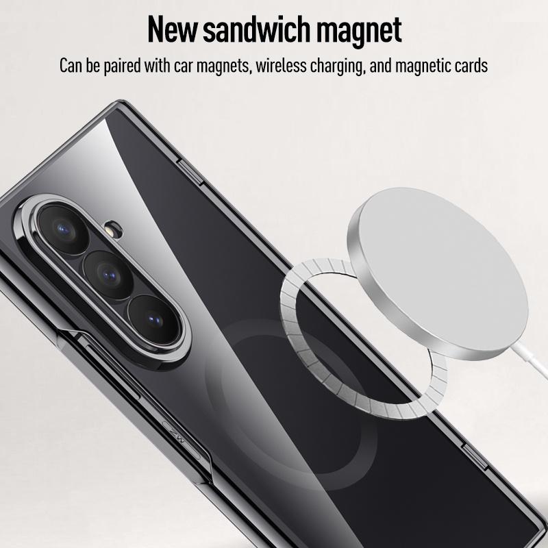 For Samsung Galaxy Z Fold 8Ultra Fold8 Screen Protect Film Hyaline Case Middle Hinge Magnetic For Magsafe Wireless ChargingCover