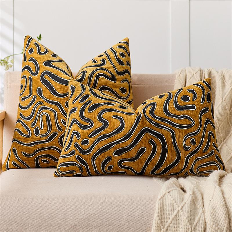 Light Luxury Ins Style Sofa Throw Pillow Living Room Cushion Backrest Model Room Pillow Bay Window Throw Pillow Cover