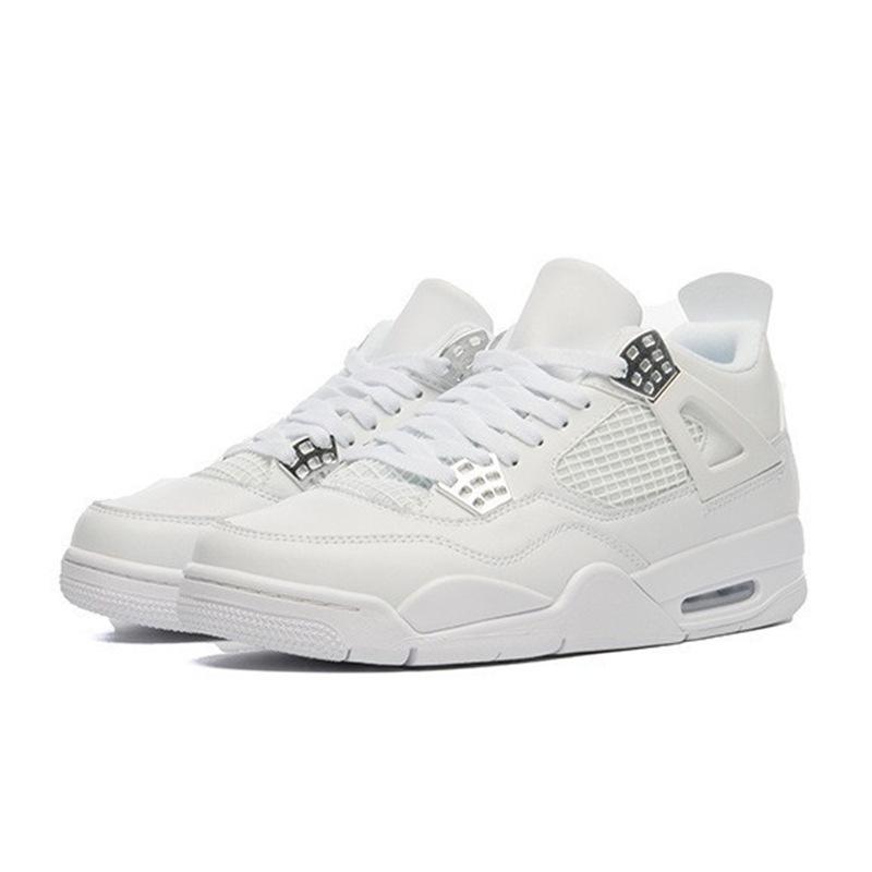 Buty Koszykarskie AJ4 White Cement Paris Blue Lava Cicada Wing dla Mężczyzn i Kobiet
