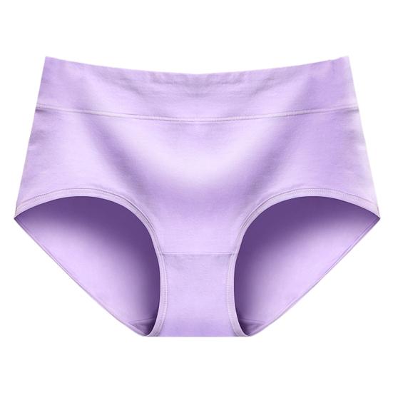 

Женские трусы средней талии, однотонные, хлопковые, приподнятые, хорошо пропускают воздух, эластичные, быстросохнущие, спортивные XXL светло-фиолетовый