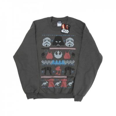 Mens Dark Side Fair Isle Christmas Sweatshirt