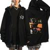 Weeknd Xo Fashion Zipper Hoodie Zipper Jacket Sportswear Men'S And Women'S Hip Hop Pullover Hoodie Street Wear