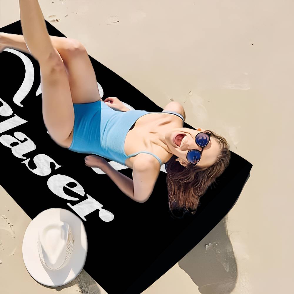 Blaser Logo Microfiber Printed Beach Towel Mountain Climbing Yoga Beach Swimming Running Absorbent Soft Towel