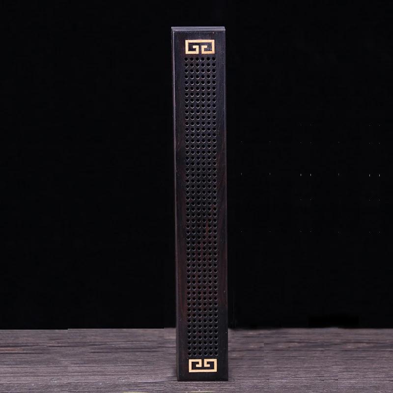 Handgemachter kreativer Räucherstäbchenhalter aus Holz für Aromatherapie, hohler Räuchergefäß aus Holz, Räuchergefäß-Box, Holzschnitzerei, Kunsthandwerk, chinesisches Geschenk