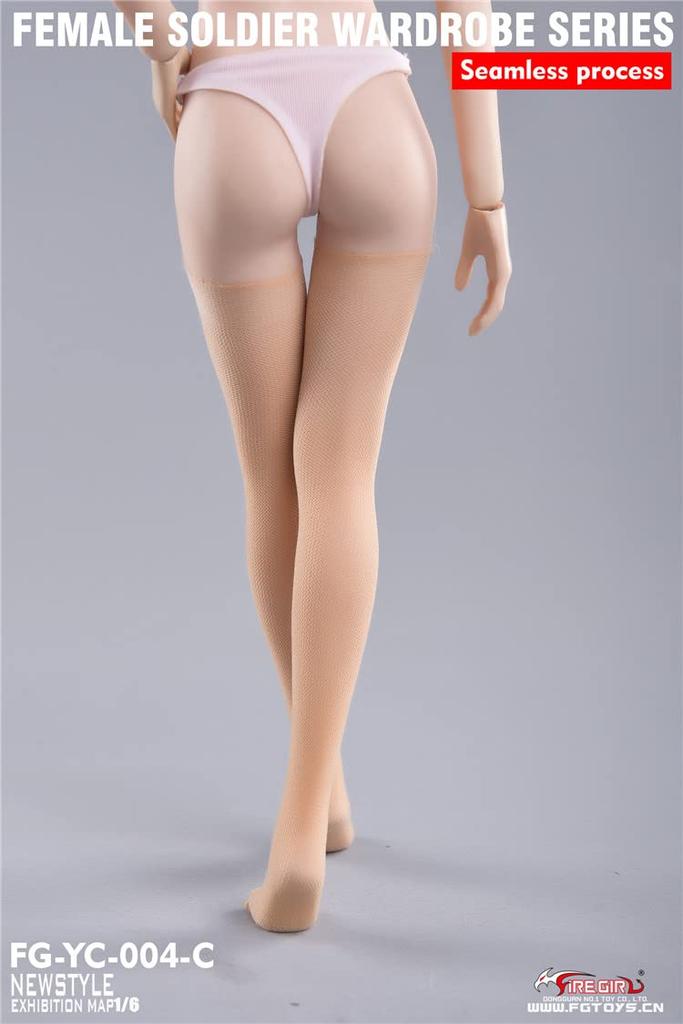 Scale Action Figure Fire Girl Toys Flesh Color Stockings Female Soldier Wardrobe Seamless Pantyhose not include and [TOYBARJAPAN] 1/6 FG-YC-004C (Does