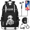 Jujutsu Kaisen Backpacks Anime Mochila Student Teenager Schoolbag Men Women Causal USB Charge Laptop Outdoor Travel Rucksack