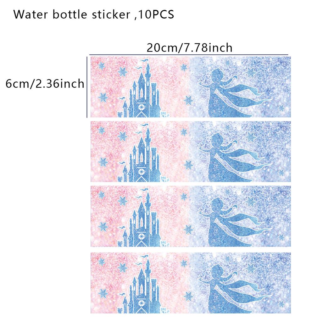 Frozen Cartoon Stitch Water Bottle Self Adhesive Sticker Birthday For