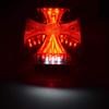 Geafos Cross Tail Light Normal Bulb Tail Light Iron Cross Tail Lamp Cross Cross