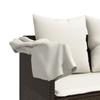 Vidaxl 5-Cz. Garden Furniture Set With Cushions, Brown, Poly Rattan