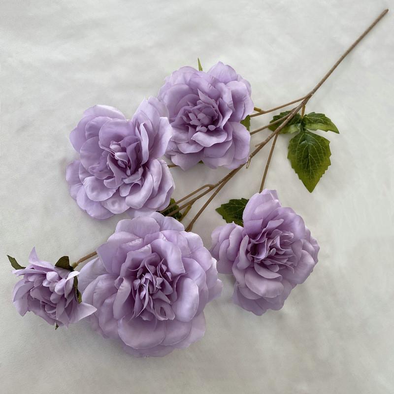 Silk Rose Bouquet For Wedding Decor Photography Props Home Gift Styling