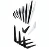 Triangular L Shaped Wall Mounting Bracket Corrosion Resistant Metal Support Bracket Black White for Garage Tool Shelf Organization