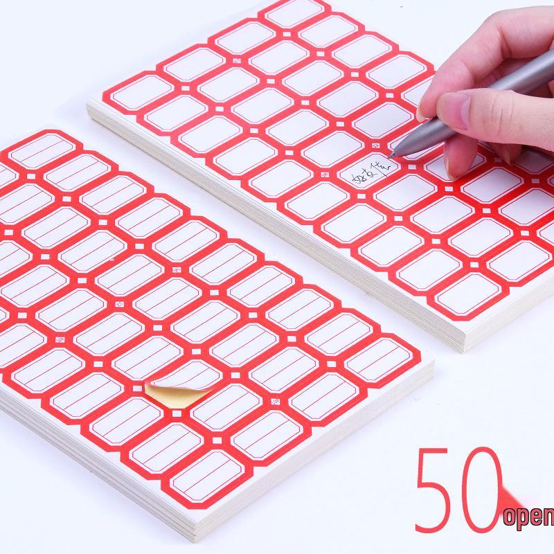 Self-Adhesive Classification and Identification Paper Stickers