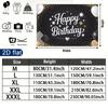 Party Backdrop Happy Birthday Birthday Stars Balloon Black Photo Booth Background Front Door Decor