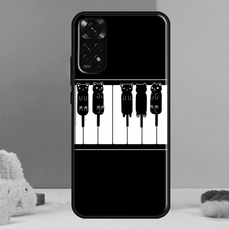 Piano Keys Musical Case For Xiaomi Redmi Note 12 11 10 9 8 Pro 9S 10S 11S 12S Redmi 12C 9A 9C 10A 10C Coque