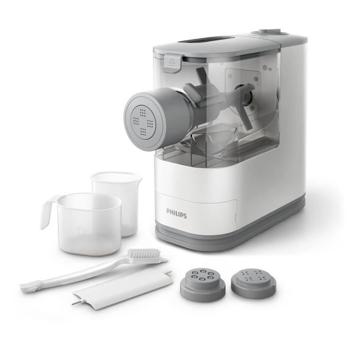 Machine a pâtes PHILIPS - HR2345/19 - Capacité 450g pâtes en 18min - 4 disques de pâtes - 150W