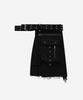 Beikeonteuakaibeu Bajess Layered Skirt Belt Black