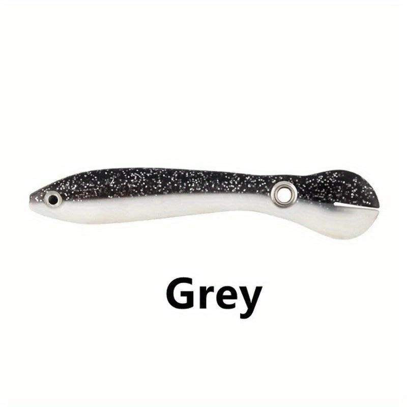 

1 шт. Дорожня піднаживка Біоміметична риба-ластівка Підроблена наживка М’яка наживка В’юн Перехресний окунь Наживка для прісноводної риби сірий