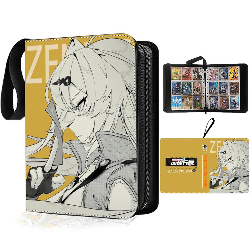 Zenless Zone Zero Trading Card Binder Portable Zipper Album For Photos Trading Cards Anime Gift For Adult Anime Fans