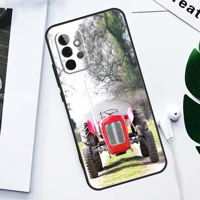 Farm Vehicle Tractor For Samsung Galaxy A13 A53 A33 A54 A34 A14 A55 A35 A15 A05 A06 A16 A22 A32 A52 Phone Case