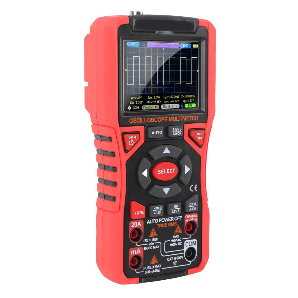 Oscilloscope Multimeter Digital Handheld Portable Multifunctional 2 in 1 Color Screen for Electrical Testing