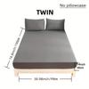 Minimalist Black and White Gray Super Soft Fitted Sheet with Deep Pockets Mattress Protector Breathable Mattress Cover, Four Seasons Bedding