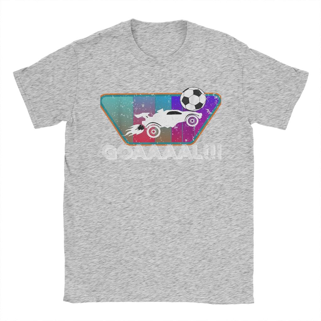 Rakete RC Fußball Auto Liga Gamer Was für eine Parade T-Shirt Sommer 100% Baumwolle T-Shirts Für Männer Kurzarm Y2K Retro Oberteile