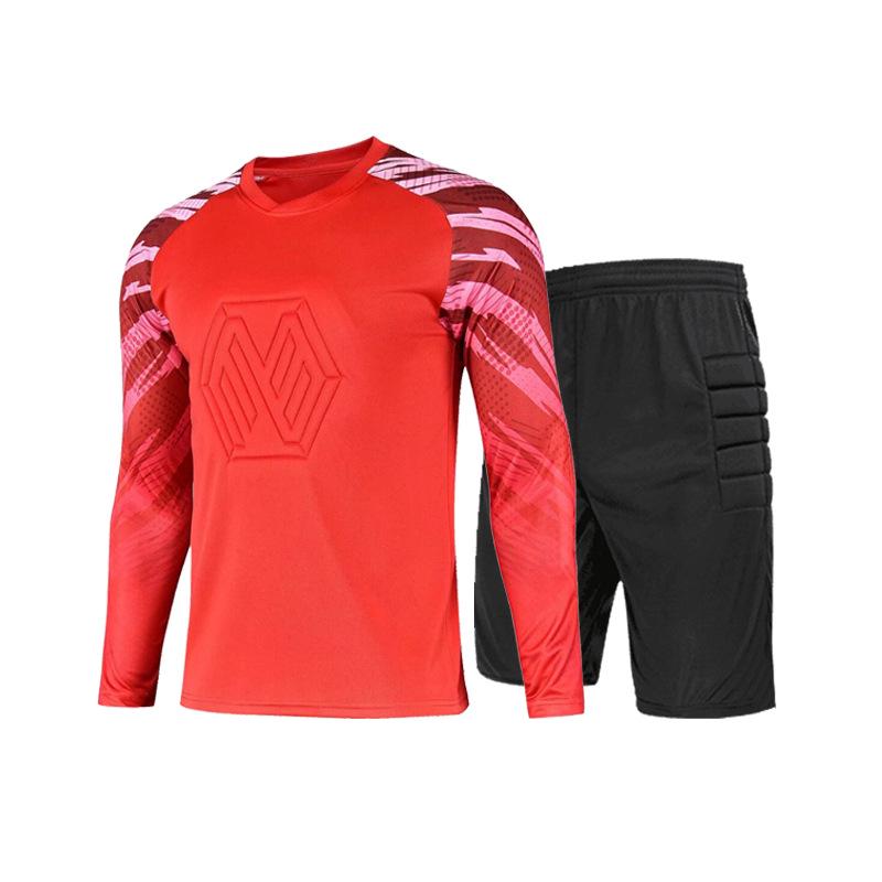 Anti-collision Goalkeeper Training Set: Long Sleeve Football Uniform for Adults and Children