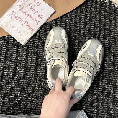 Retro Velcro Comfortable Women's Sports German Training Shoes Autumn and Winter Fashion Versatile Lightweight Casual Forrest Gump Shoes Board Shoes