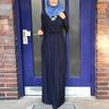 Damen Muslimisches Abaya Kleid Naher Osten Hochtailliertes Kleid Ramadan Musikkleid Elegant Club Abendkleid, Islamische Damenbekleidung