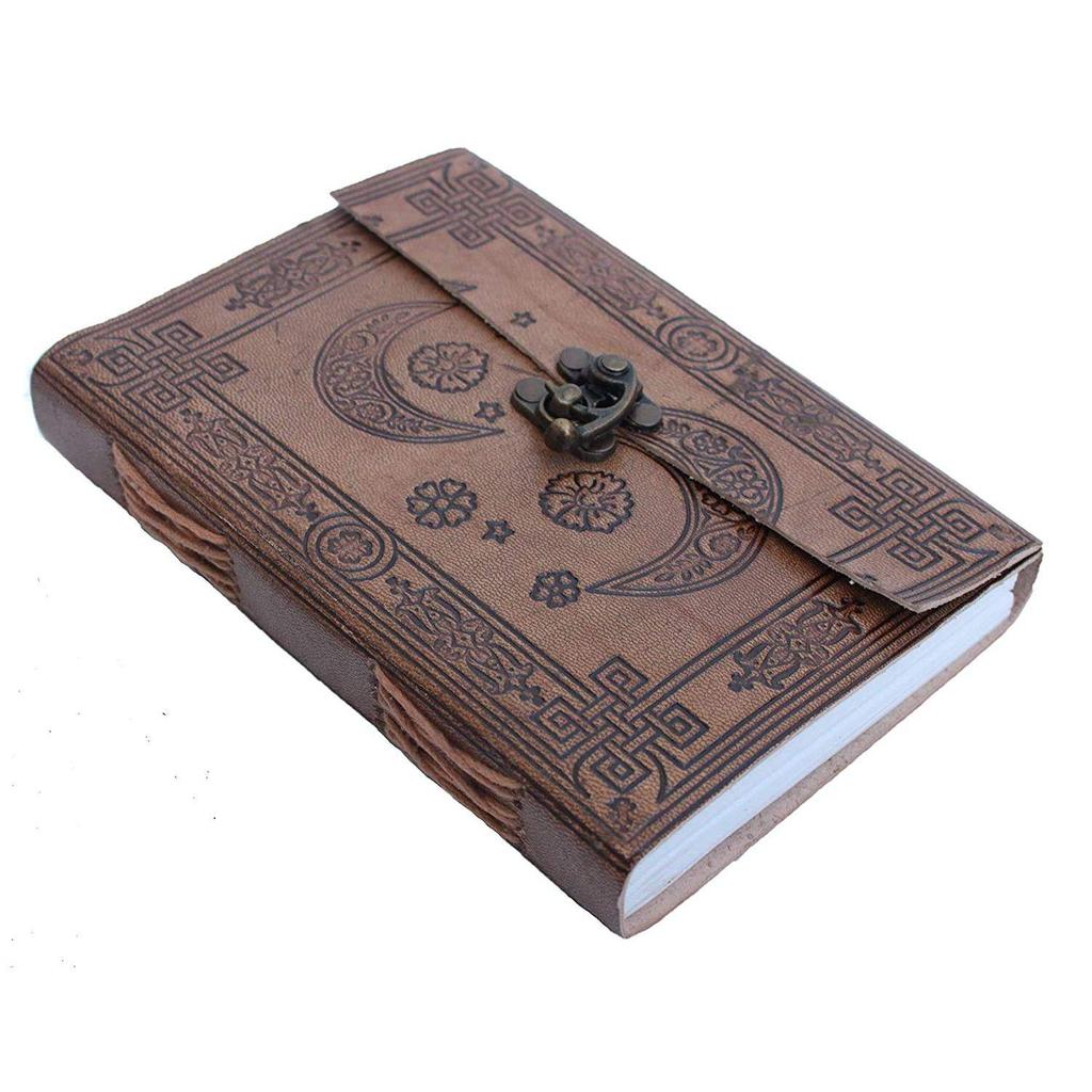 Leather Journal Notebook Travel Writing Diary Or Vintage Sketch Book Cotton Paper for Men & Women (7X5 Inch)