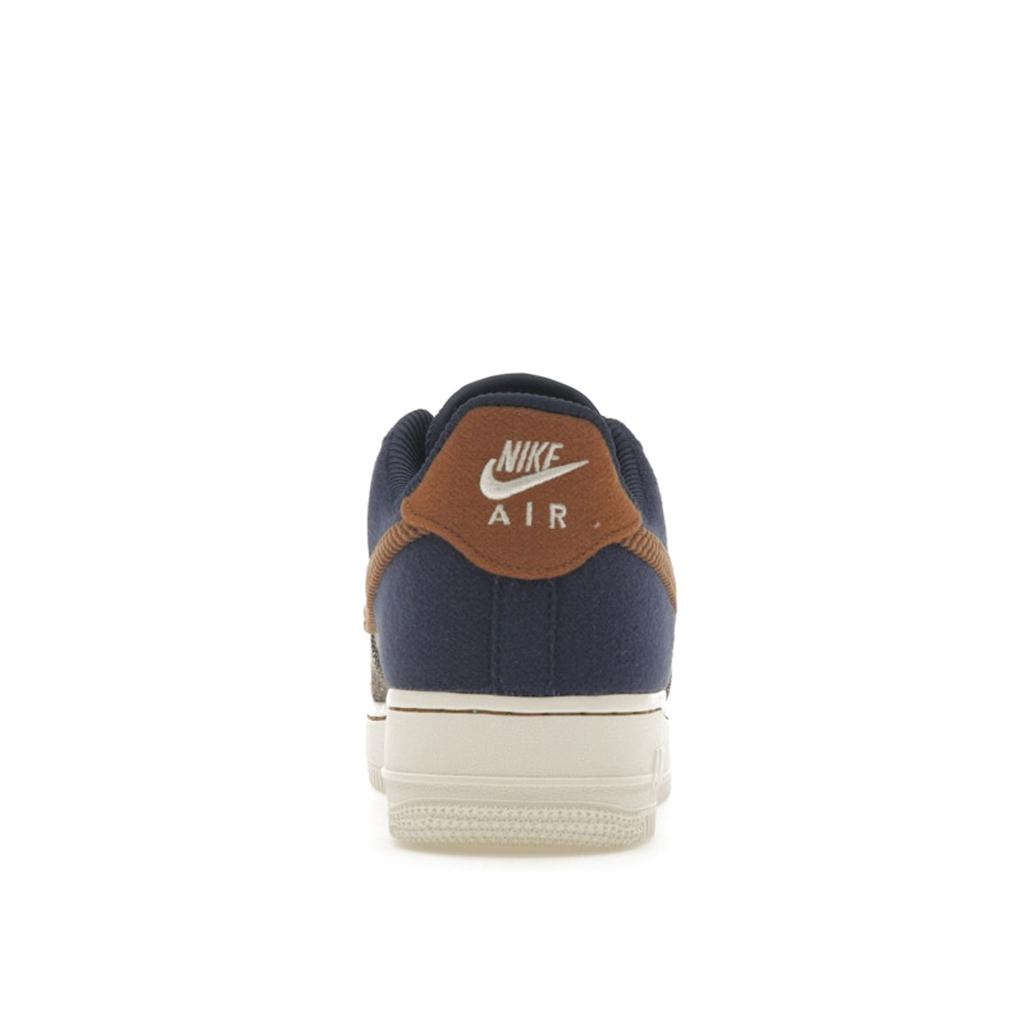 Nike Air Force 1 07 Premium Tweed Corduroy Men Sneakers Brown Midnight-Navy Ale-Brown FQ8744-410