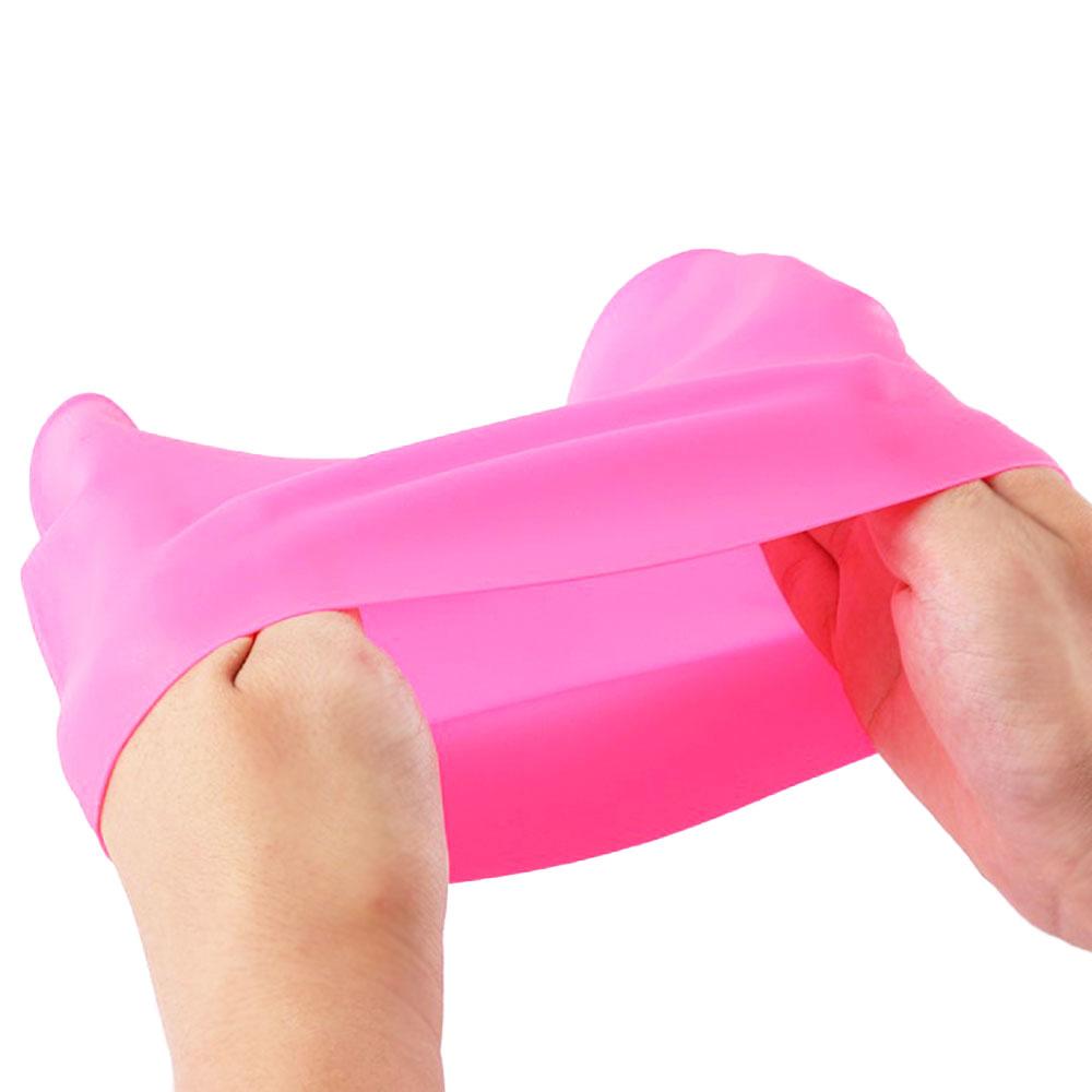 Silicone world Silicone Swimming Cap Men Women Long Hair Waterproof Color Sports High Elastic Adults Swim Pool Hat Diving Hat