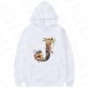 Women Hoodies Clothing 26 Alphabet Sweatshirts Hooded Shirt Fashion Flower Letters Graphic Outerwear White Women's Sweat-shirts