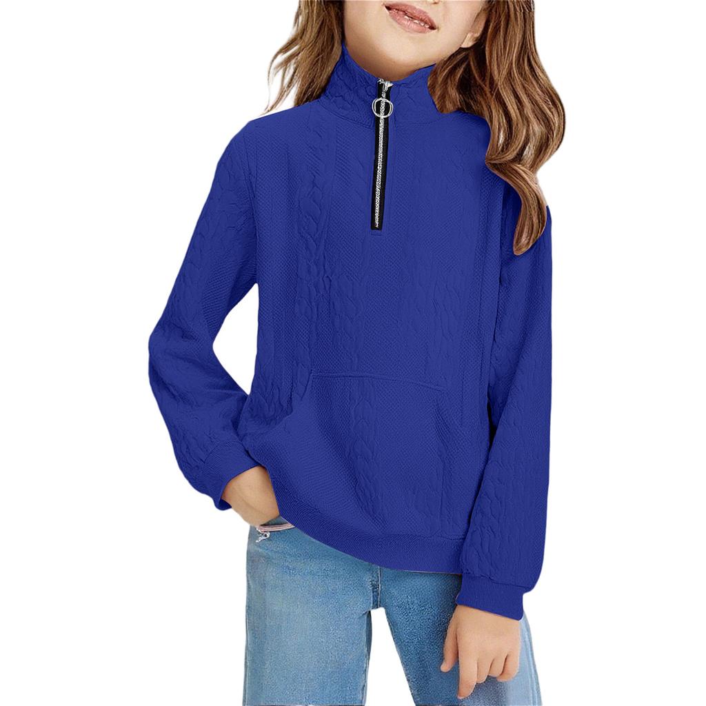 Children's Hoodies Loose Solid Color Hooded Sports Shirt Fashionable Sports Shirt