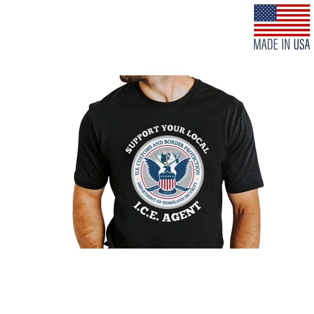 Support Your Local ICE Agent T-Shirt Reprint M