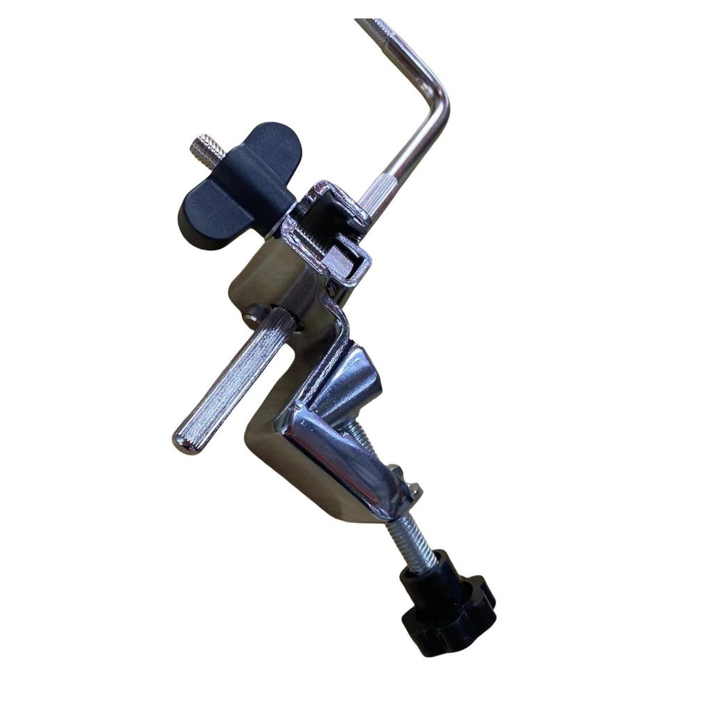 Trommelständer Zubehör: Schellenhalter für Kuhglocke, Beckenständer-Erweiterung, Hi-Hat-Ständer, Oberteil für Beckenständer, Anschluss für Splash-Becken.