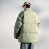 Winter New Stand-up Collar Simple Sports Thickened Warm Cotton Clothes Solid Color Couple Loose Trend Cotton Coat