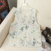 Spring/Summer National Style Jacquard Vest – Elegant Jacket for Middle-aged and Elderly Women