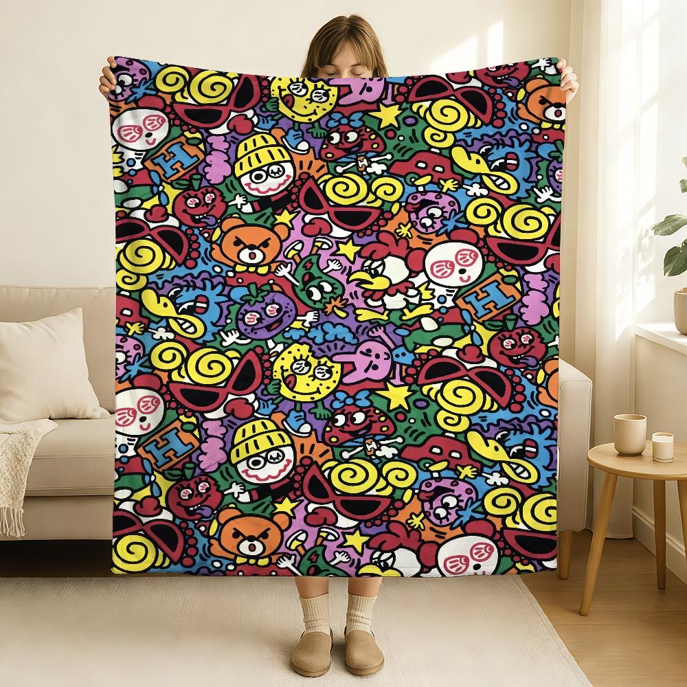 Fashion Brand H Hysteric M Mini Blanket Soft and Skin Friendly For Couch Bed Napping Bedspread All Seasons Comforter