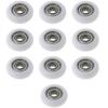 10 Pcs Nylon Kunststoff Pulley Möbel Schublade Rollenlager Rad Schiebetür Räder Runner Hardware Reibungslosen Betrieb