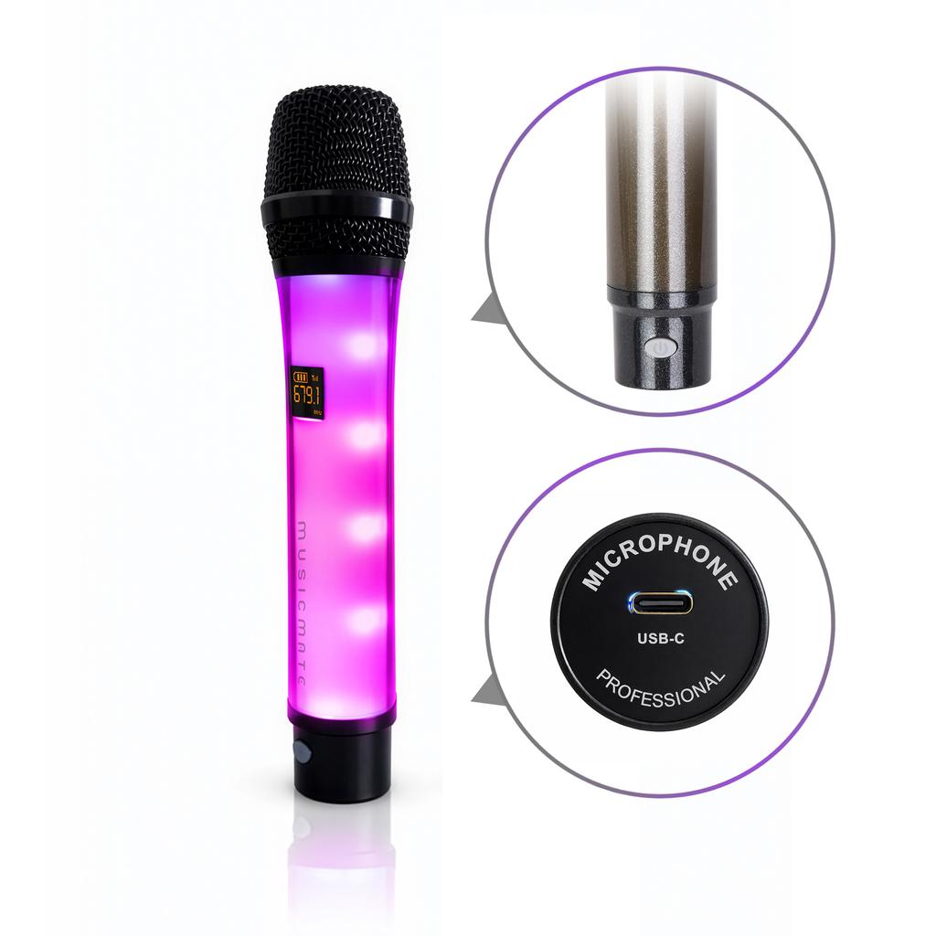 MusicMate MM-300S ColorVoice Wireless Microphone