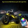 6 Pcs Motorcycle LED Light Kits, App Control Multicolor 6 Pcs Multicolor