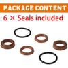 6PCS Cylinder Seal Kit for Seastar BayStar Cylinder Seal HC4645H, HC4648H, HC4658H, HP4600, FSM131 Gen2 - Direct Replacement