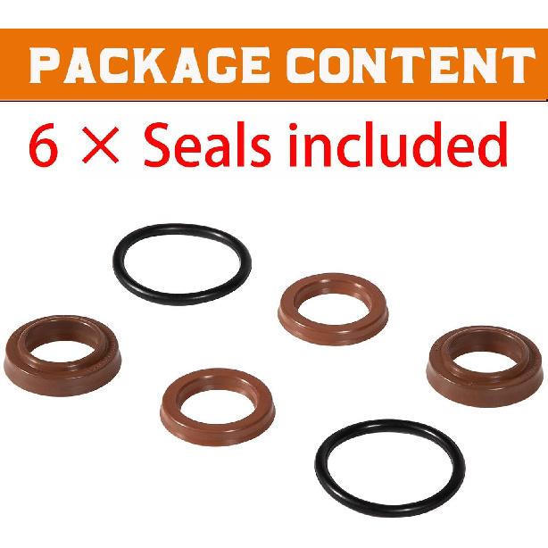 6PCS Cylinder Seal Kit for Seastar BayStar Cylinder Seal HC4645H, HC4648H, HC4658H, HP4600, FSM131 Gen2 - Direct Replacement