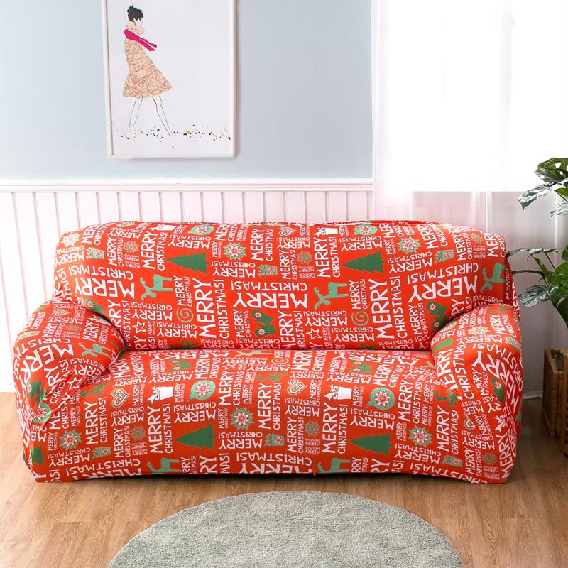 Christmas Elastic Sofa Covers for Living Room Funda Sofa Couch Cover Chair Protector Universal Sofa Slipcovers X-mas Home Decor