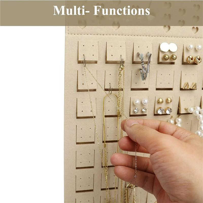Wall Hanging Brooch Display Stand Felt Enamel Pin Badge Button Collection Storage Holder Jewelry Necklace Earring Organizer Bag