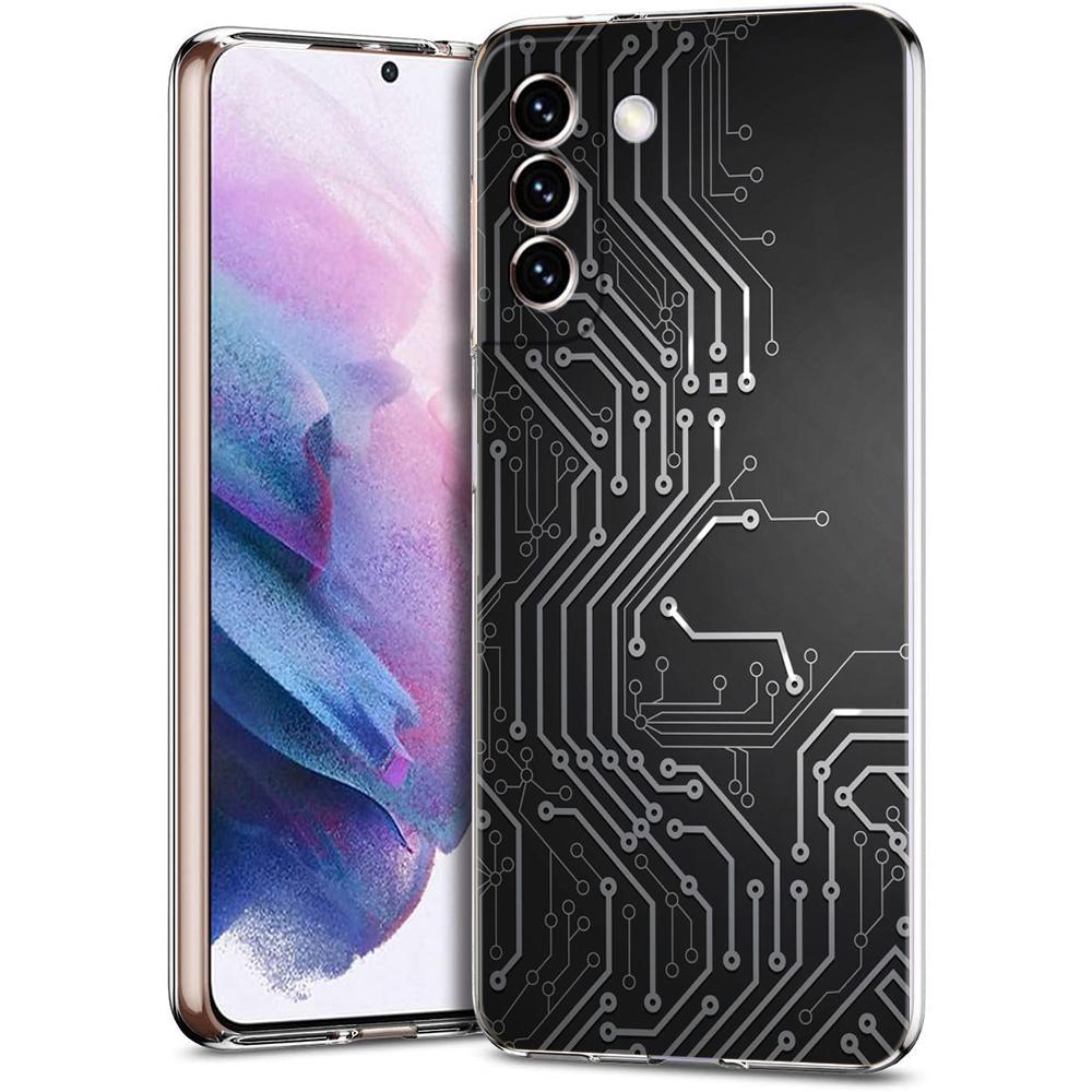 Inside Motherboard Circuit Board Case for Samsung S24 S23 S22 S20 S21 FE Ultra S24 S23 S10 S10E S9 S8 Plus 5G Phone Shell Capas
